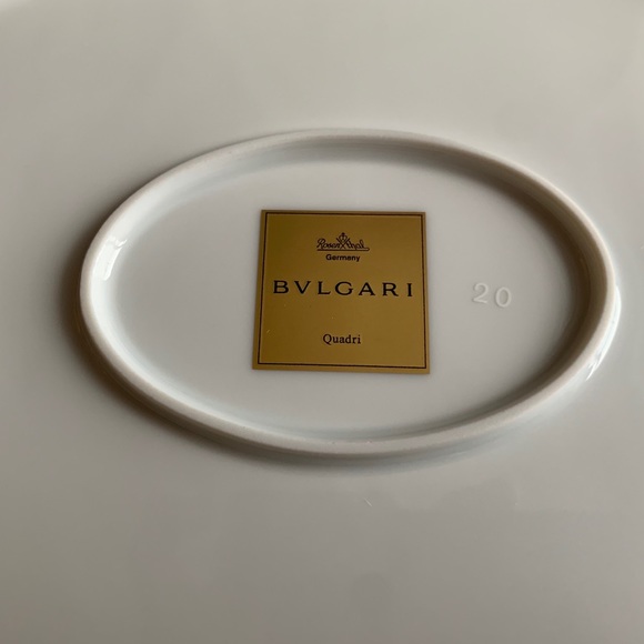 NIB ROSENTHAL BULGARI/BVLGARI QUADRI SERVING PLATE - Picture 2 of 4